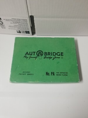 AUTO BRIDGE Play-Yourself Game Deluxe Pocket Model No. PA for Advanced Players