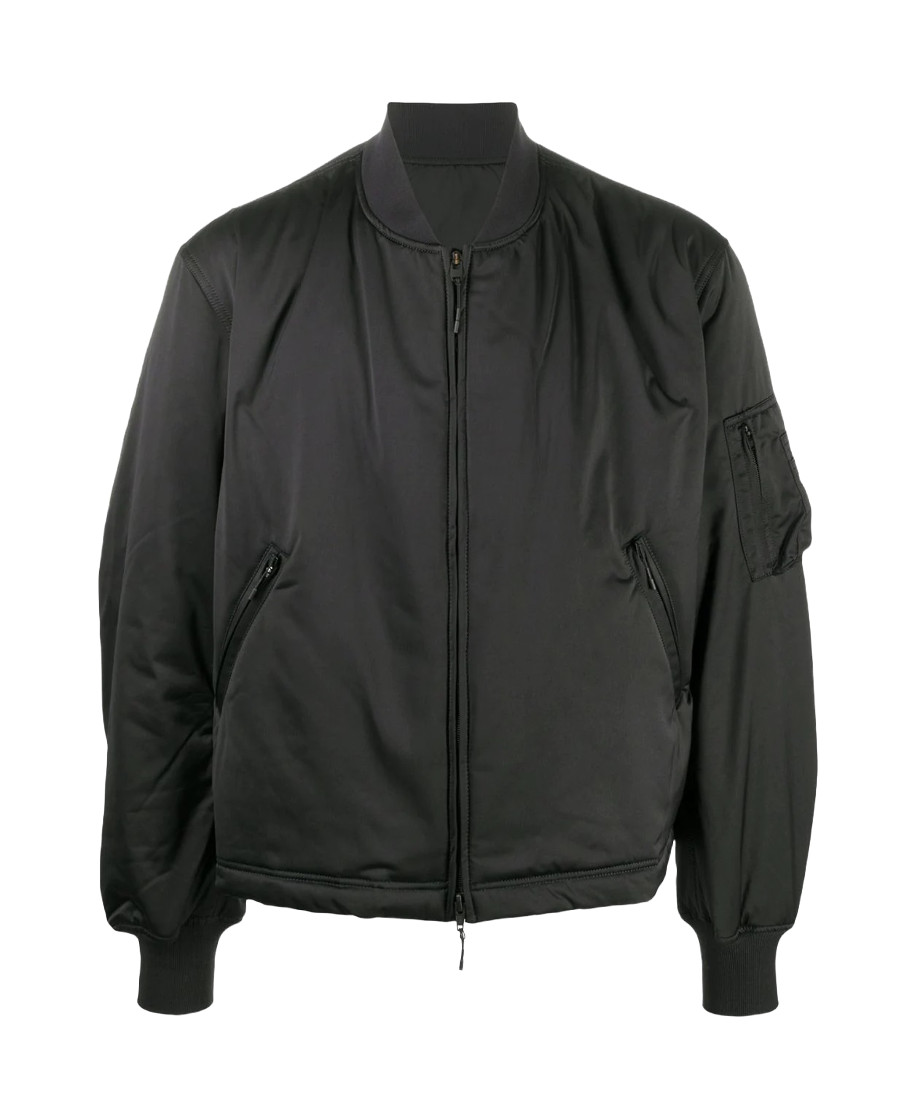 ADIDAS Y-3 YAMAMOTO BLACK CLASSIC BOMBER JACKET BACK LOGO GK4481 SIZE L NEW