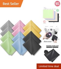 Extra Large Microfiber Cleaning Cloths 12"X 12" for Glasses or Eyeglass, Phone,
