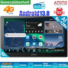 ATOTO X10 DAB Android Autoradio GPS Navi 4G LTE AI Vision Golden Hour Alert HDMI