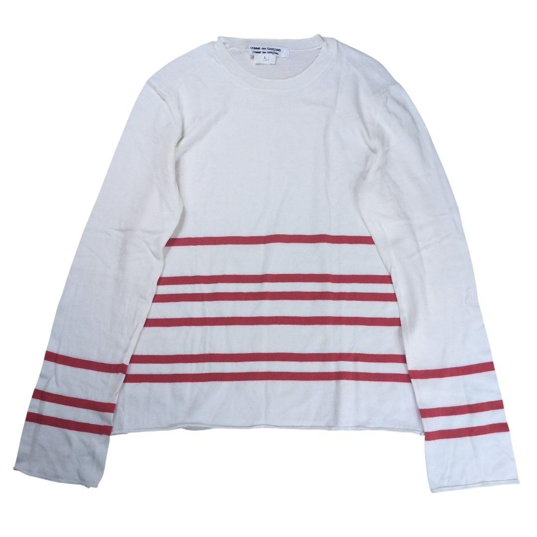 COMME des GARCONS COMCOM Border Pattern Cotton Sw… - image 2