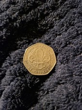 Scouts 'Be Prepared' 50p Fifty Pence Coin 1997-2007 Circulated Good Condition