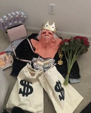 Halloween Old man , senior Mask- Sugar daddy Mask ONLY 
