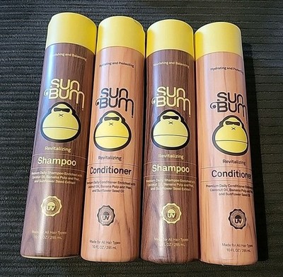 Sun Bum Revitalizing (2) Shampoo (2) Conditioner 10oz  READ
