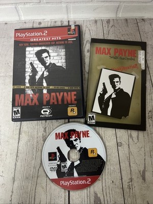 Max Payne PS2 PlayStation 2 Complete Case Manual Disc