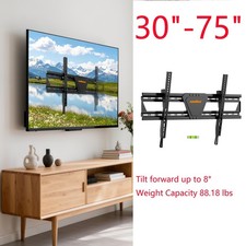 Ultra Slim Flat TV Wall Mount Steel Tilting TV Bracket for Universal 30"-75"TVs