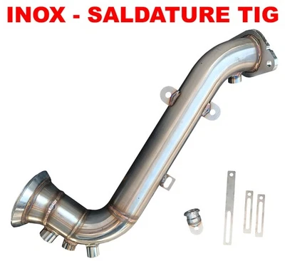 HOUSE TUNING DOWNPIPE TUBO DPF ALFA ROMEO STELVIO GIULIA 2.2 136 150 190 210 CV EURO 6B AL1