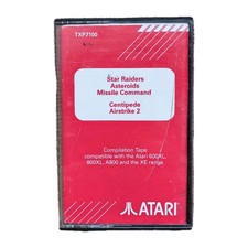 Atari Compilation A Cassette 5 Games Star Raiders Asteroids XL XE 800XL Retro