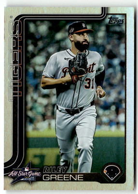 2025 Topps Update Series MLB ASG-12 Riley Greene Rainbow Holofoil All-Star Game
