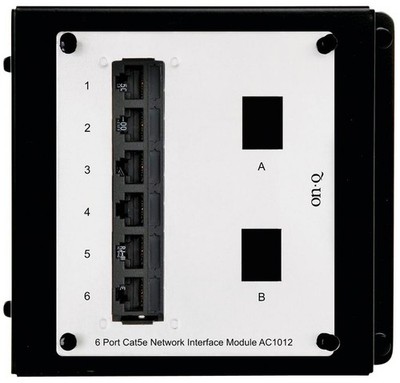 Legrand - OnQ 6 Port Network Switch, Cat5e Network Interface Module, High-Den...