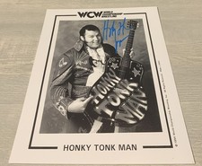 Honky Tonk Man Signed WCW Promo Photo Autograph WWF WWE Wrestling Repro Rare