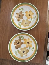 Pair Of hand-decorated Italian ceramicware Bowls by Vitantonio Manufacturing Co