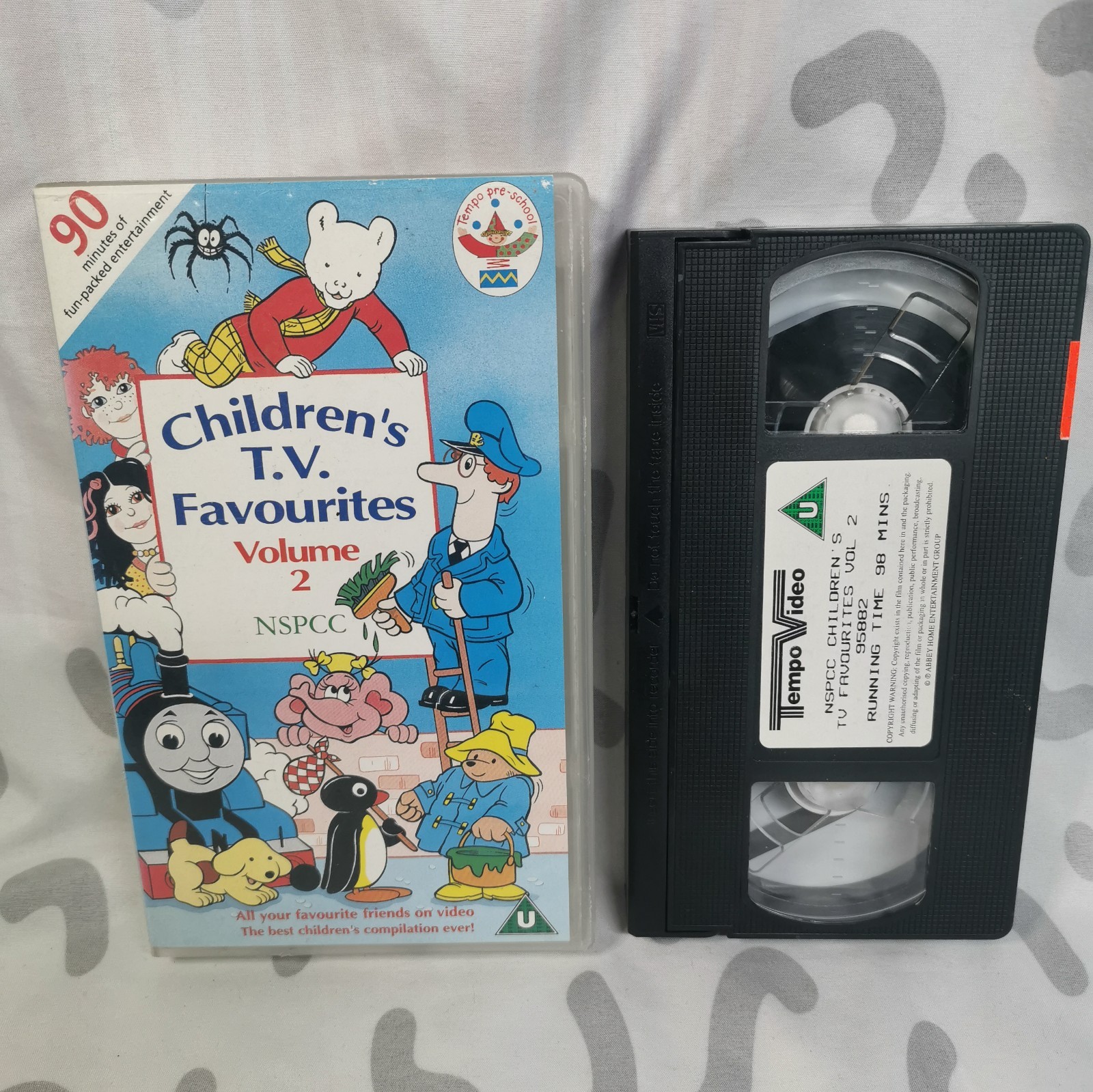 Children's TV Favourites Volume 2 NSPCC VHS Rupert, Postman Pat, Thomas, Rosie