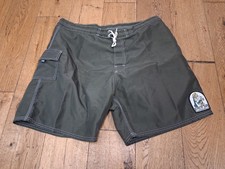 Vintage Kanvas By Katin Board Shorts Mens 40 Green Surf Trunks Swim Made In USA