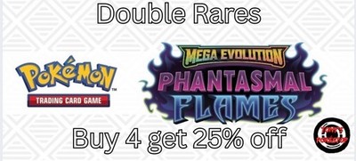 Phantasmal Flames Double Rare ex's Pokemon TCG selbst aussuchen