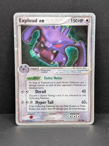 Exploud ex 92/100 Crystal Guardians Holo Ultra Rare Pokemon TCG Nintendo MP