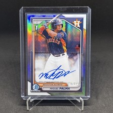 2024 Bowman Chrome Prospect 1st Autographs Refractors #CPAMP Miguel Palma /499