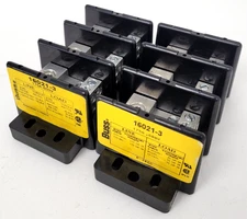 Lot of 2 - 16021-3 Buss 175 Amp 600V Power Distribution Block - Next Day Option
