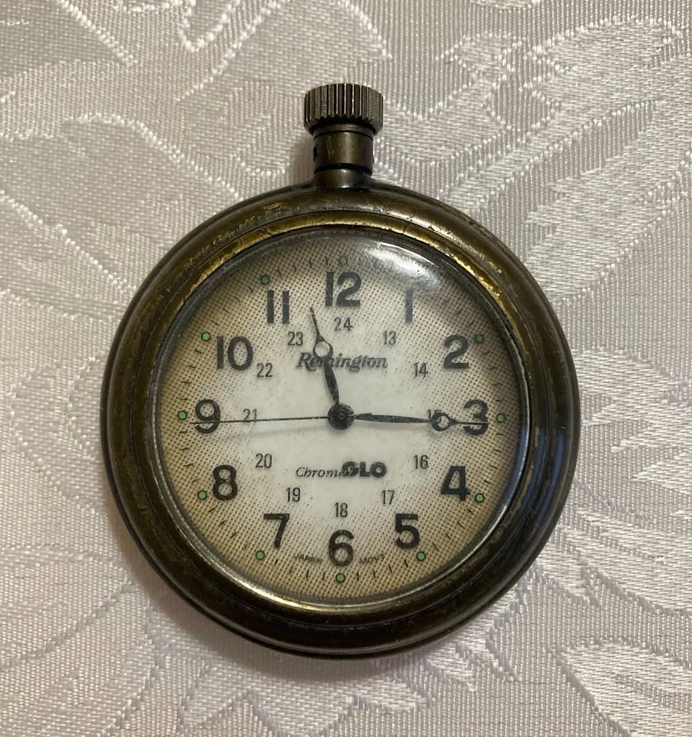 Vintage Remington ChromaGlo Pocket Quarts Watch Japan Movement