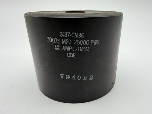 CDE Mica Transmitting Capacitor 750 pF 20,000 PWV 12 Amps @ 1MHz Type 293