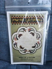 Primitive Gatherings Birds Of A Feather Mat Wool Applique Pattern PRI-486 NEW
