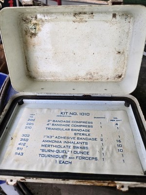 Vintage First Aid Metal Box | eBay
