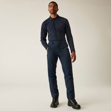 Regatta Prolite Softshell Stretch Mens Navy Work Trousers - 29/31/33 Leg