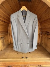 Traje de lana a rayas gris Ermenegildo Zegna 44, 35x30