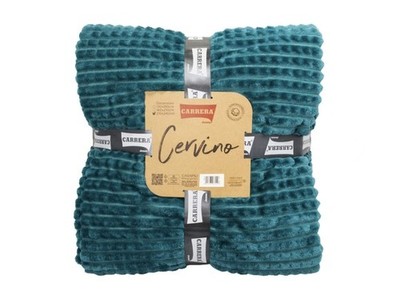 Carrera Cervino Plaid Jeans Gr. 130x160 cm superweiche Fleecedecke für Sofa