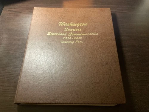 dansco coin album 8144 Washington Qtrs statehood comm. 2004-2008 inc. proof