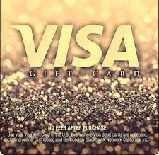 Visa $50 Gift Card - Fast Free shipping ,  Physocal card or Digital