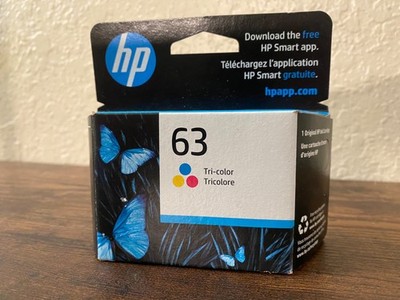 Genuine HP 63 Tri-Color Ink Cartridge Standard Yield January 2025 Sealed New