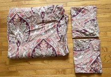 POTTERY BARN McKENNA Paisley King Duvet Cover 2 Pillow Shams