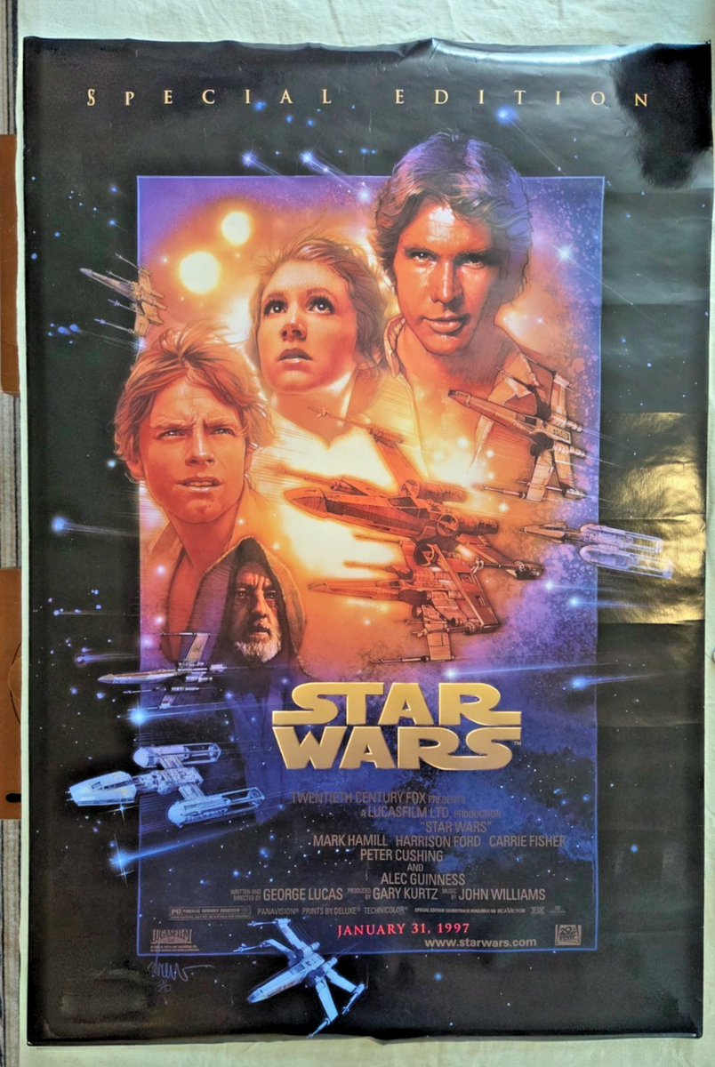 Star Wars Special Edition Poster 1997 Original DS Double Sided