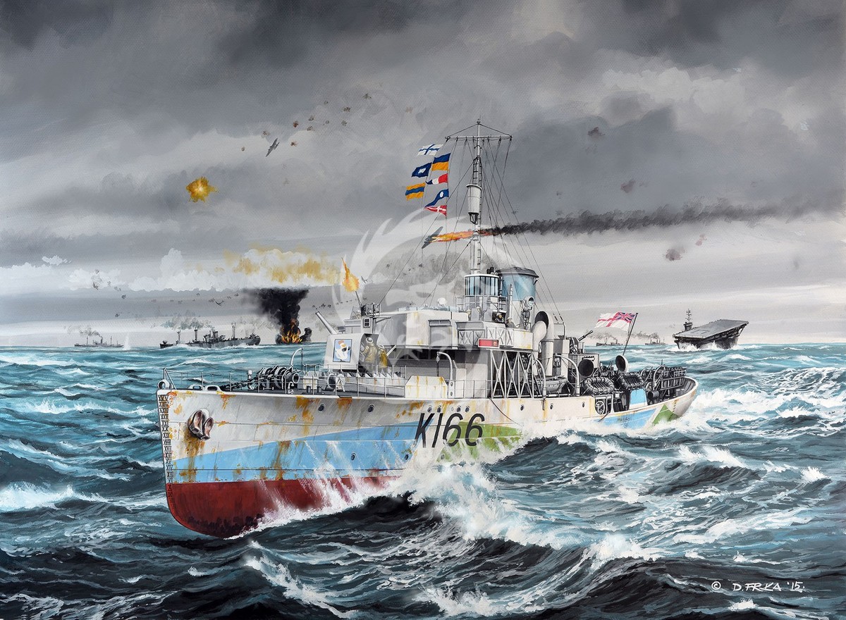 Flower Class Corvette HMCS Snowberry - Revell 05132 skala 1/144 | eBay