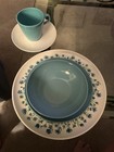 UNUSED Melamine dinnerware set vintage 60’s Butterfly 42 pcs. 5 pc svc. for 8 — photo 4