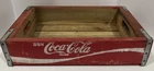 Vintage Coca-Cola Wooden Crate Red "Enjoy Coca-Cola" Soda Pop Bottle Carrier Box
