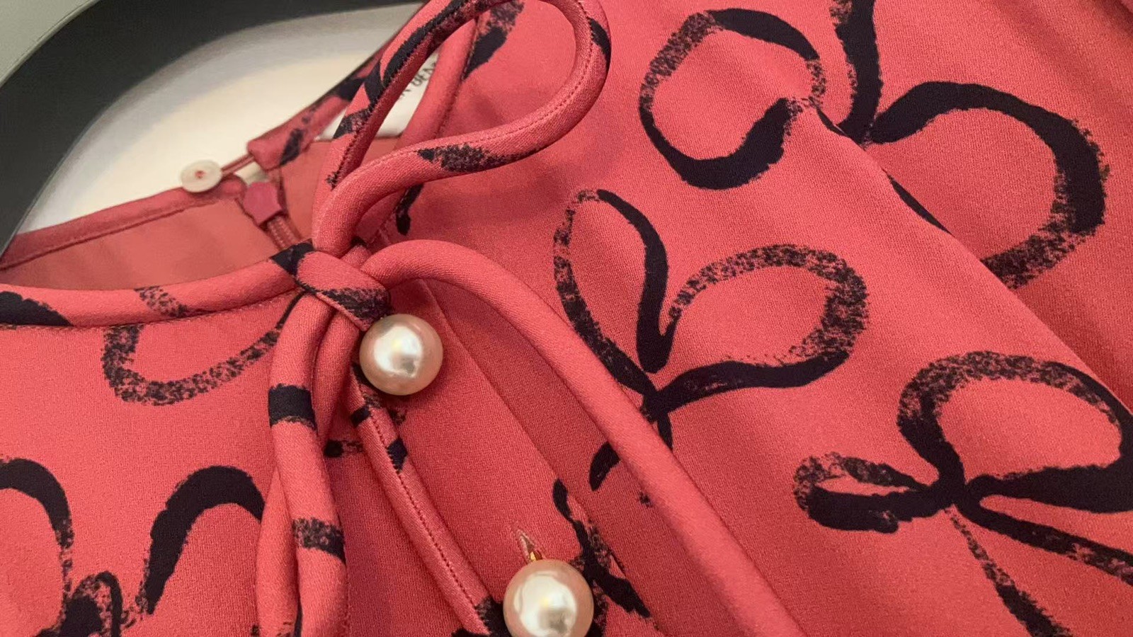 LK Bennett DR Montana Dress Pink bow print Dress - NWT Size uk10 RRP  £299. image 6