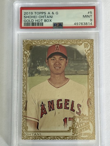 2019 Topps Allen & Ginter Gold Hot Box Shohei Ohtani PSA Mint 9