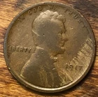 1917 Lincoln Wheat Cent Woody Wood Grain Improper Alloy Mix Error Unique Penny