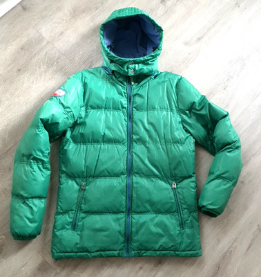 Gr.50/52 M, Steppjacke,Steppparka,Parka,Winterjacke,Jacke Grasgrün,Grün+Blau,TOP