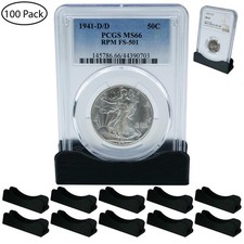 100 Coin Slab Holders Display Stand PCGS NGC Case Storage Box Plastic ICG