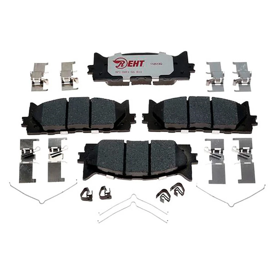 Rotores de freno delanteros traseros y pastillas de freno híbridas Raybestos para Toyota Camry 2014-2017 Foto 3 de 4