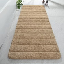Luxury Long Bathroom Runner Rugs, Thick Soft and Absorbent Microfiber Non Sli...