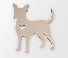 Wooden shape Chihuahua Love Cutout, Wooden Cut Out, Wall Art, Home Decor