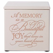 Modern Memorial Cremation Urn Box For Human Ashes 3.5 in - Beautiful Joy That