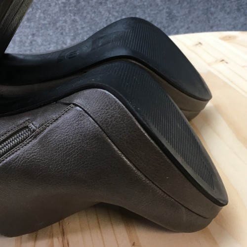 Michael Antonio Boots Womens 6 Ankle Booties Heels Casual Gray Leather Zipper - Picture 11 of 16