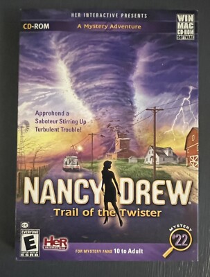 Nancy Drew Trail of the Twister - WIN MAC CD-ROM - Adventure Game - New - sealed