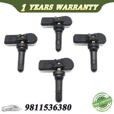 4pcs TPMS Tire Pressure Monitor Sensor 433MHz For Peugeot Citroen C4 9811536380