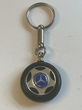 VINTAGE 🇺🇸 ORIGINAL “MERCEDES BENZ” WHEEL/TIRE/STYLE KEYCHAIN/RING/FOB/LQQK